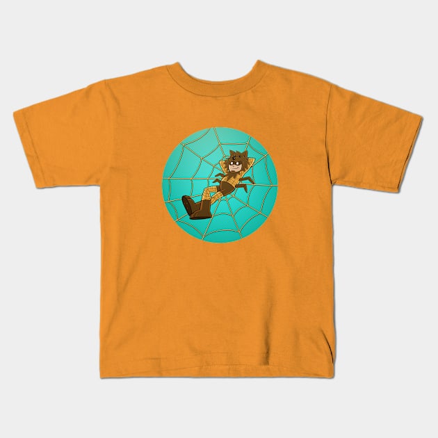 THE BARKING SPIDER! Kids T-Shirt by fredherringbooks